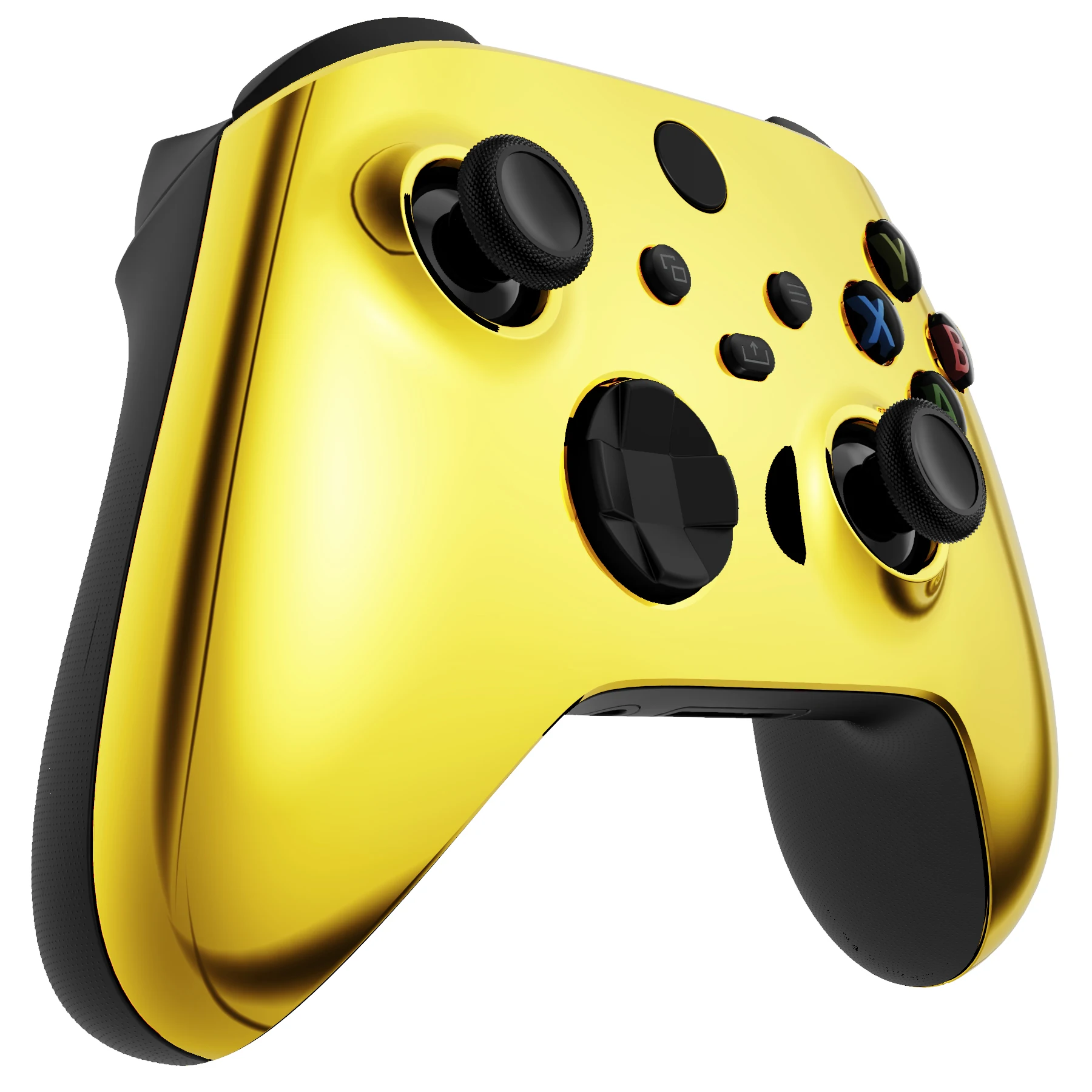 eXtremeRate Replacement Front Housing Shell Cover for Xbox Core Wireless Controller ( Xbox Series X/S ) - Chrome Glossy Series
