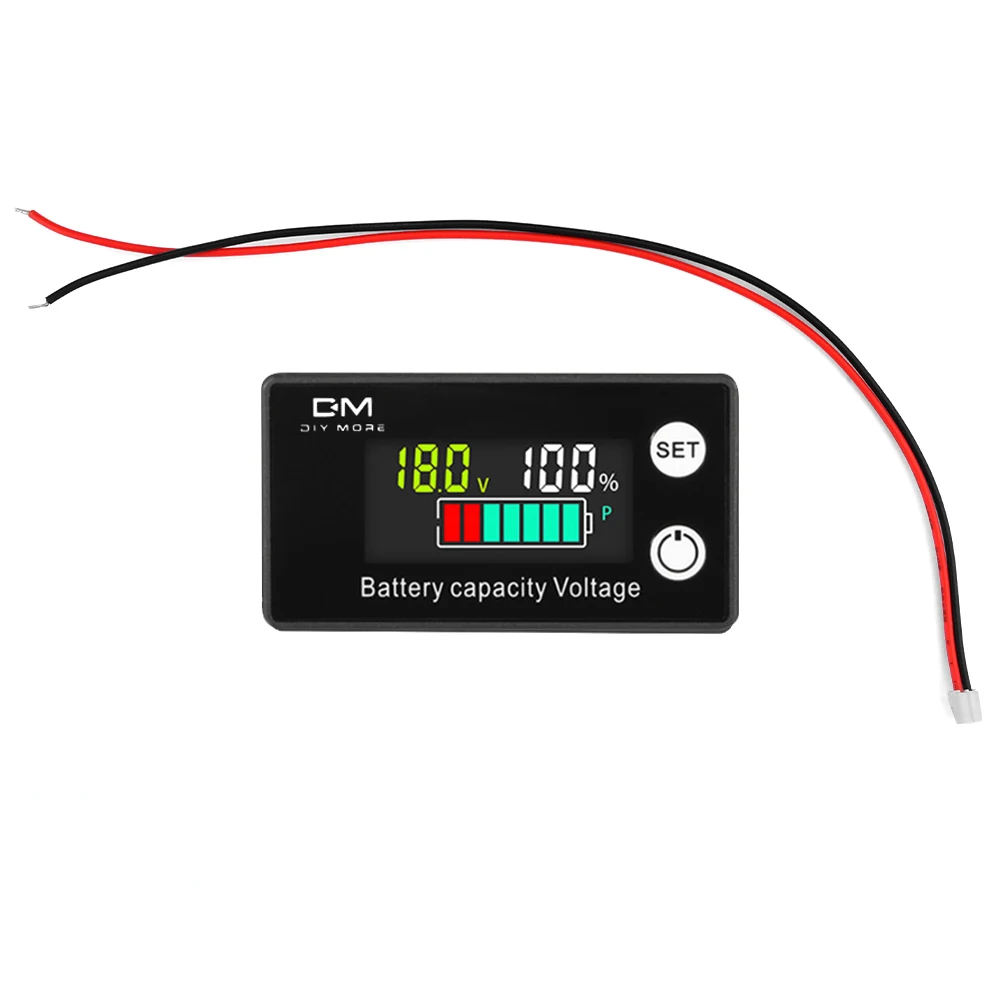 DC8-100V LCD Digital Meter 6133A Battery Capacity Indicator Lithium Ion Iron Phosphate Battery 12V 24V 36V 48V 60V 72V Voltmeter image 4