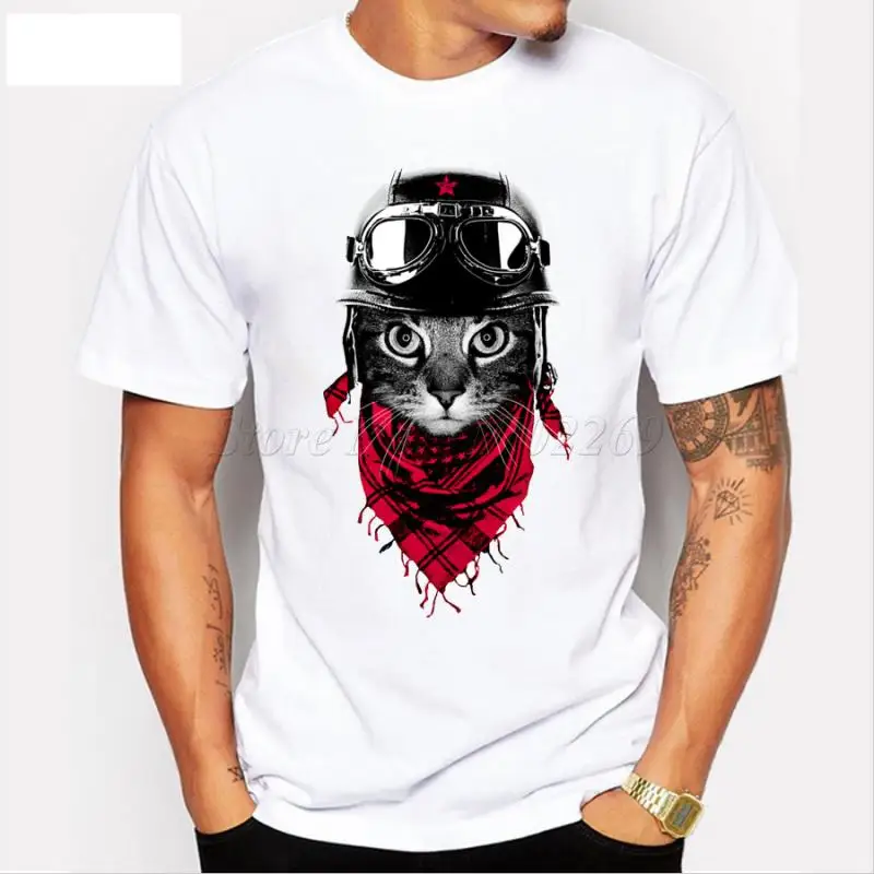 The Aderventure Cat/Owl/Friggin Panda Design Men's Fashion T-shirt Funny Animal PrintedTops Short Sleeve Hipster Customized Tee