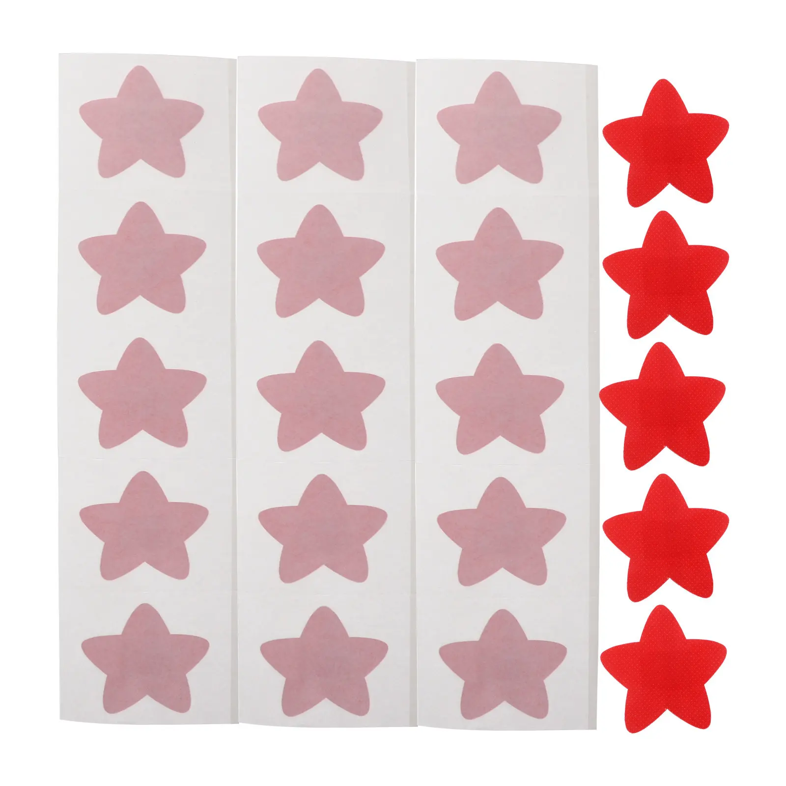 20Pcs Star Shaped Self-Adhesive Wound Bandages Breathable Small Patches Portable Bandages for Injury Care and Protection