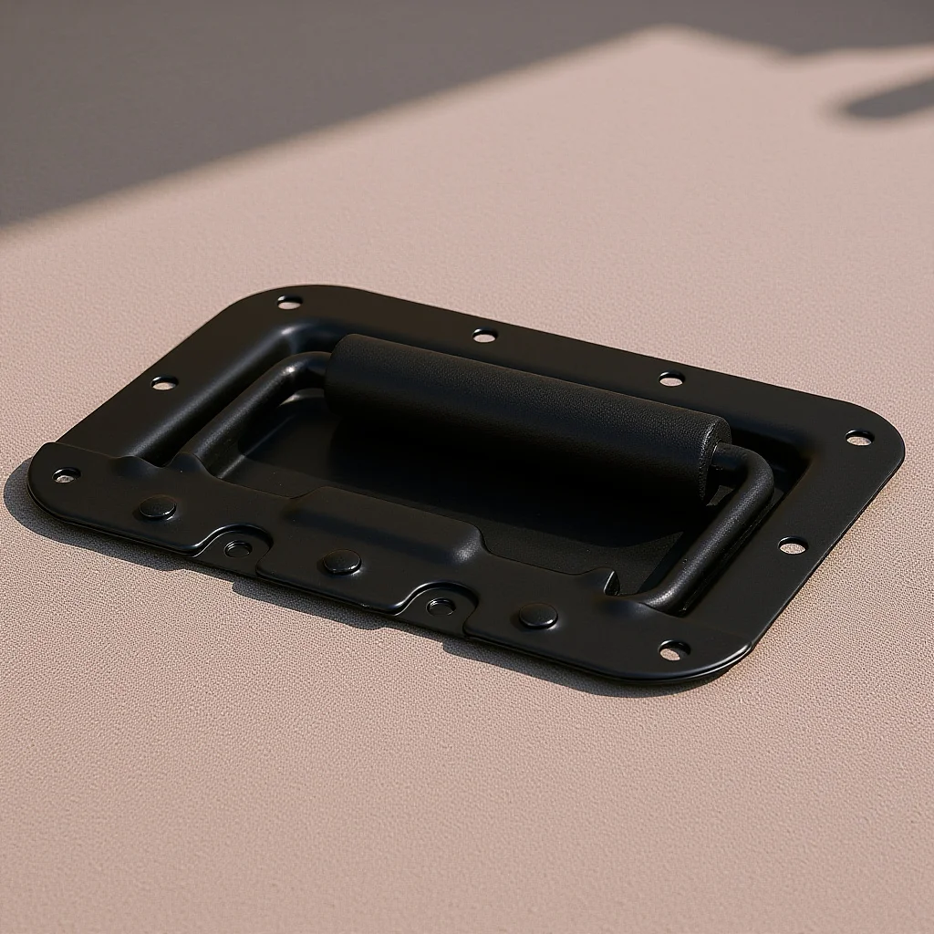 مقبض راحة زنبركي 8 مم حديد مع قبضة مبطنة لخزانة صندوق مكبر الصوت وحقيبة الطيران آمنة ومريحة للنقل