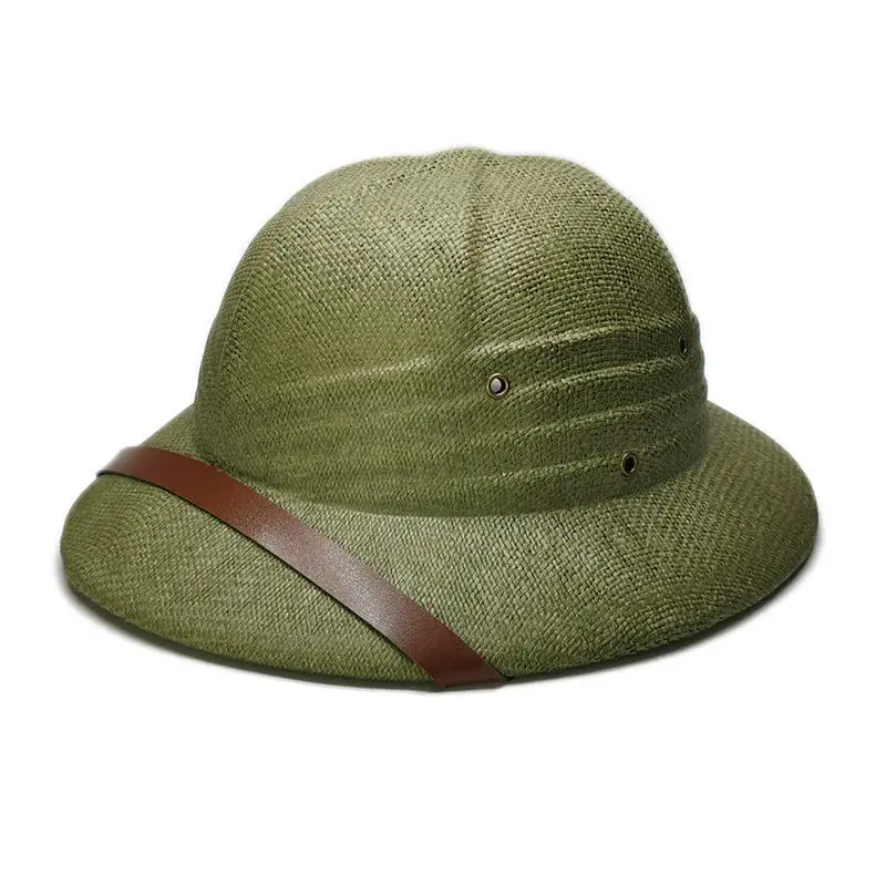 Sombrero del Ejército de la guerra de Vietnam para niño y niña, sombrero de paja de explorador británico, sombreros de Sol de cubo de verano, gorra