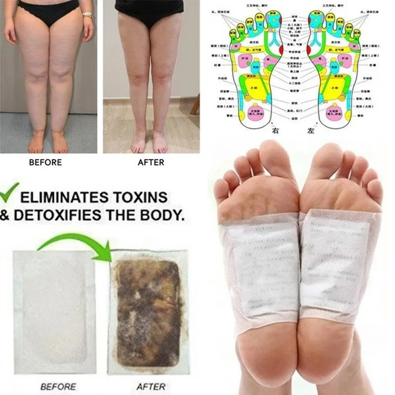 20/50/100PCS/lot Detox Foot Patch Bamboo Pad Patches Adhersive Foot Care Tool Improve Sleep Slimming Natural Herbal Foot Sticker