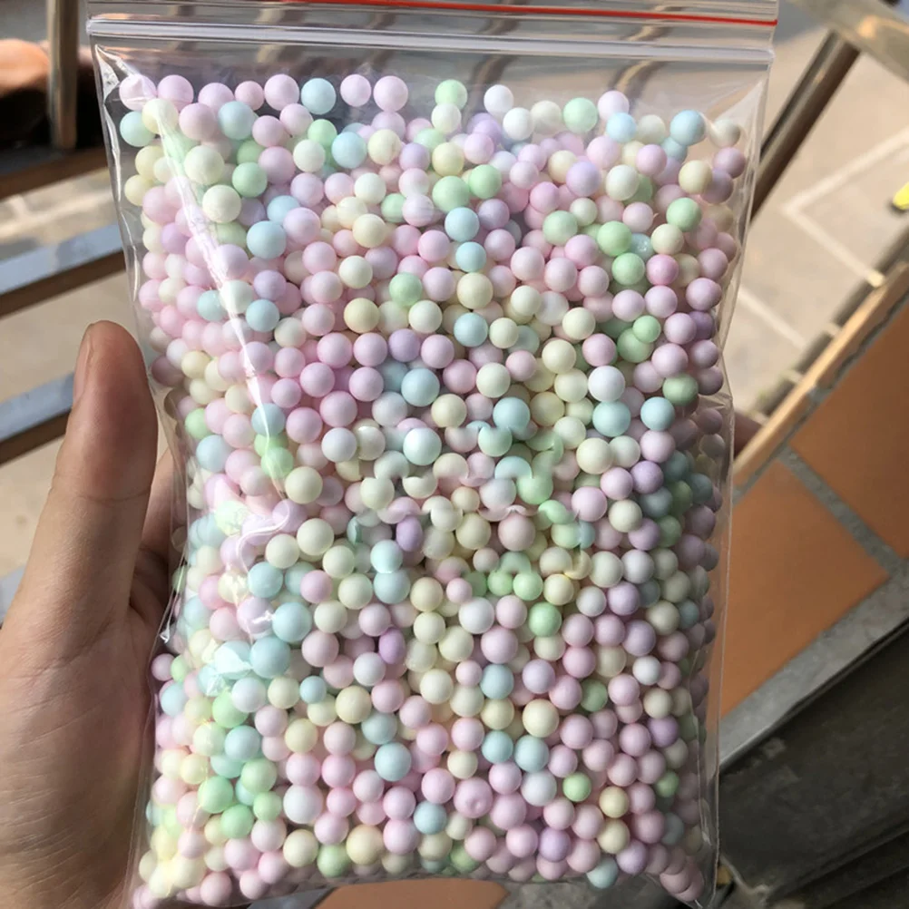 1 Bag Colorful Ball Crafs DIY Ball Decor Gift Box Filling Material (2-3mm Colorful Ball 50g/Bag Random Color)