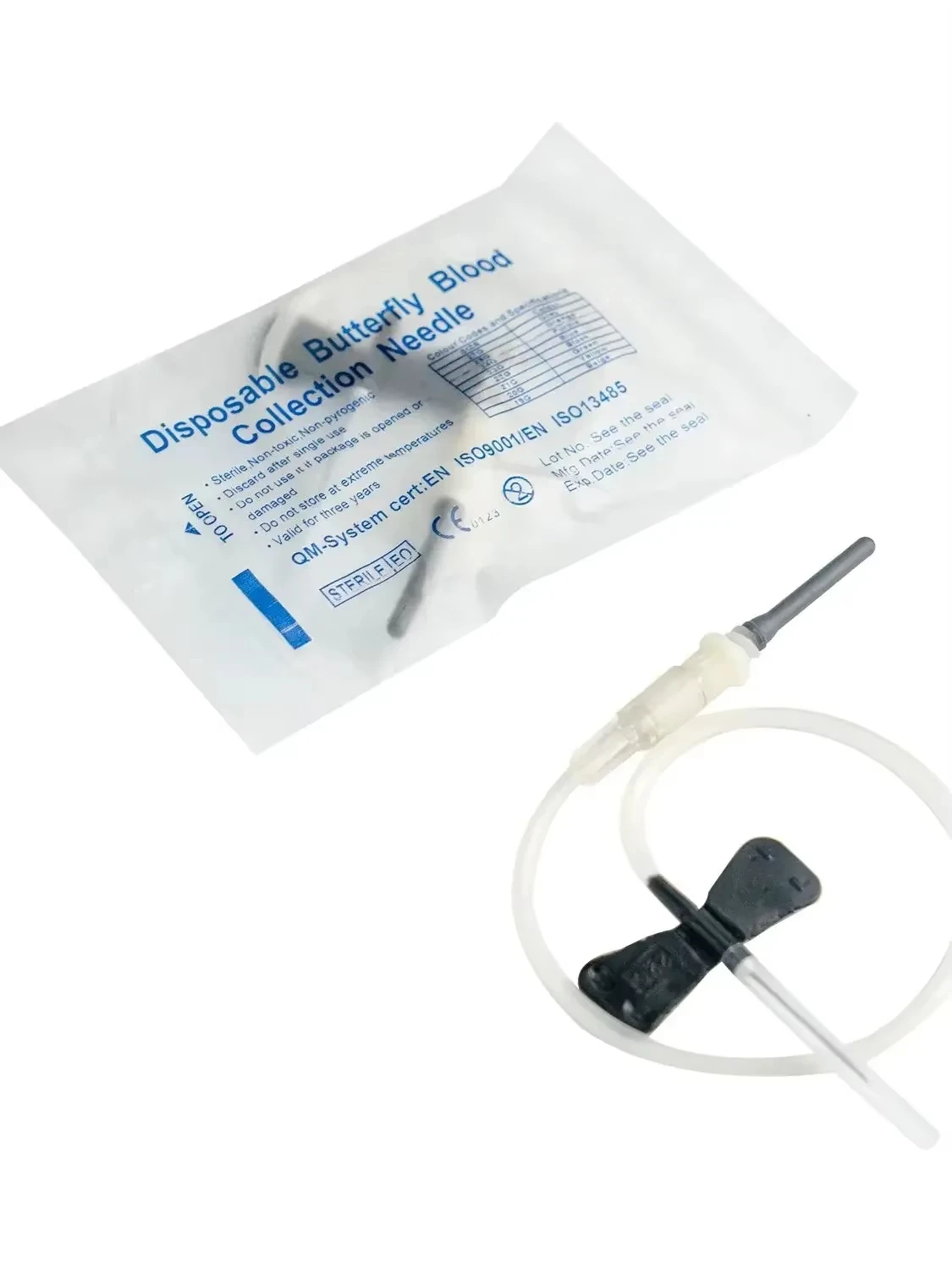 Disposable Vacuum Blood Collection Holder with Exchangeable Blood Draw Scalp Vein Set