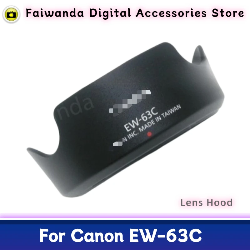 New Original Genuine Front Lens Hood EW-63C For Canon RF 24-50 F4.5-6.3/EF-S 18-55 F3.5-5.6 /EF-S 18-55 F4-5.6 IS STM Lens(58mm)