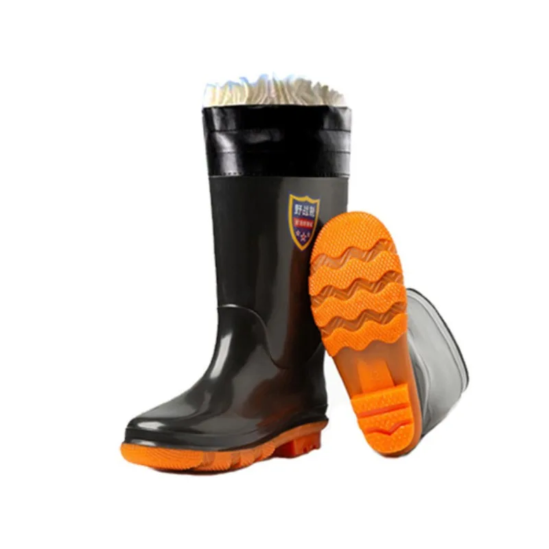 أحذية أمان رجالية احذية المطر الرجالية البلاستيكية عدم الانزلاق أحذية مضادة للماء سميكة ومقاومة للاهتراء Zapatos De Seguridad De Hombre #3