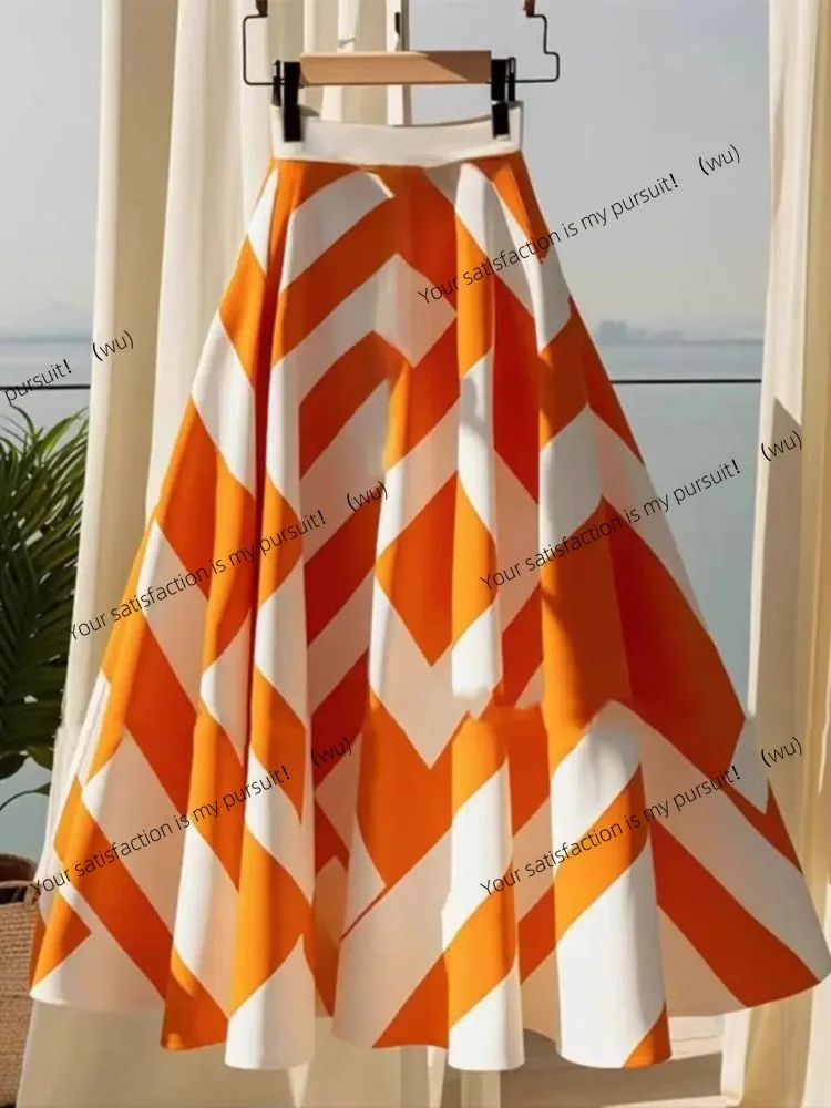 

ZOCI-Elegant and fluffy, women's medium and long high waist design, sweet style, suitable for office and daily casual wear