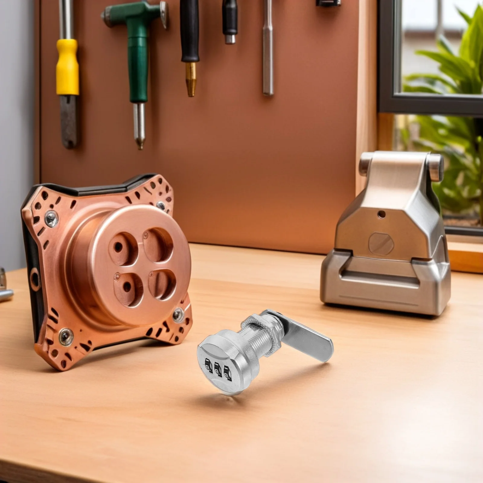 

2 Sets Zinc Alloy Mechanical Password Locks For Mailbox File Cabinets Drawers Durable Security Locks Home Office Safe Box Parts