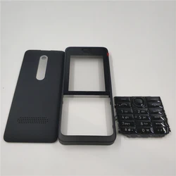 Housing Case For Nokia 301 Dual SIM Card Mobile Phone Cover Case With English Keypad Replacement Parts