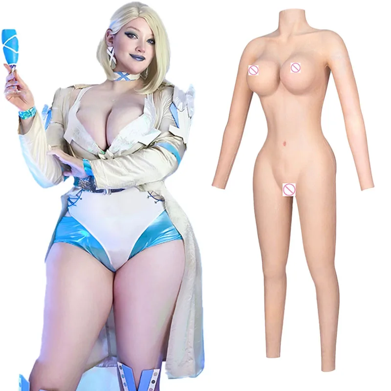 

Realistic Silicone Full Bodysuit with Arms for Transgender,Crossdressing,Cosplay Wireless Seamless Fake Breast Private Shipping