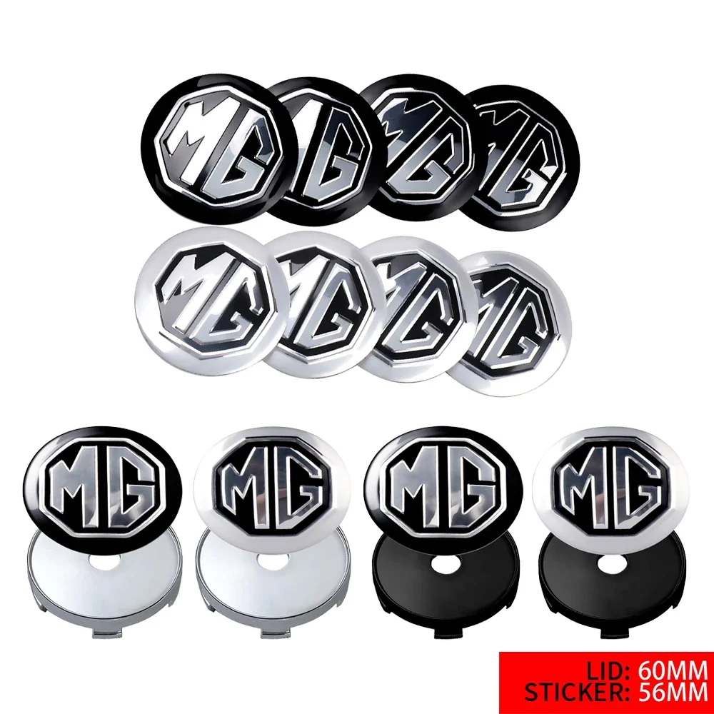 

4PCS 56MM 60MM Wheel Center Hub Cap Cover Sticker For MG4 EV Cyberster ZS HS Car Styling Accessories
