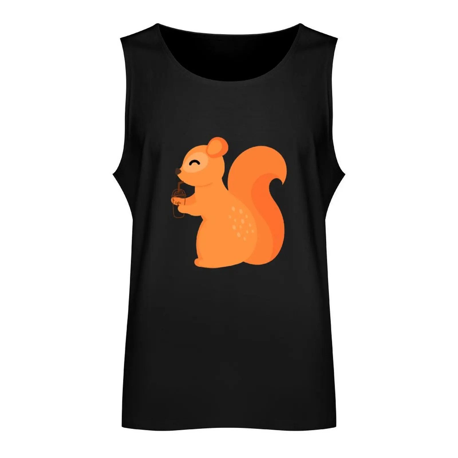 chipmunks dirnk coffee Tank Top t-shirt gym man gym training accessories Top