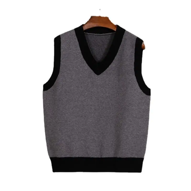 

Japanese School Style Waistcoat Men And women's Fashion New Spring Outside The Needle Vest Vest With A Vest Sweater Coat