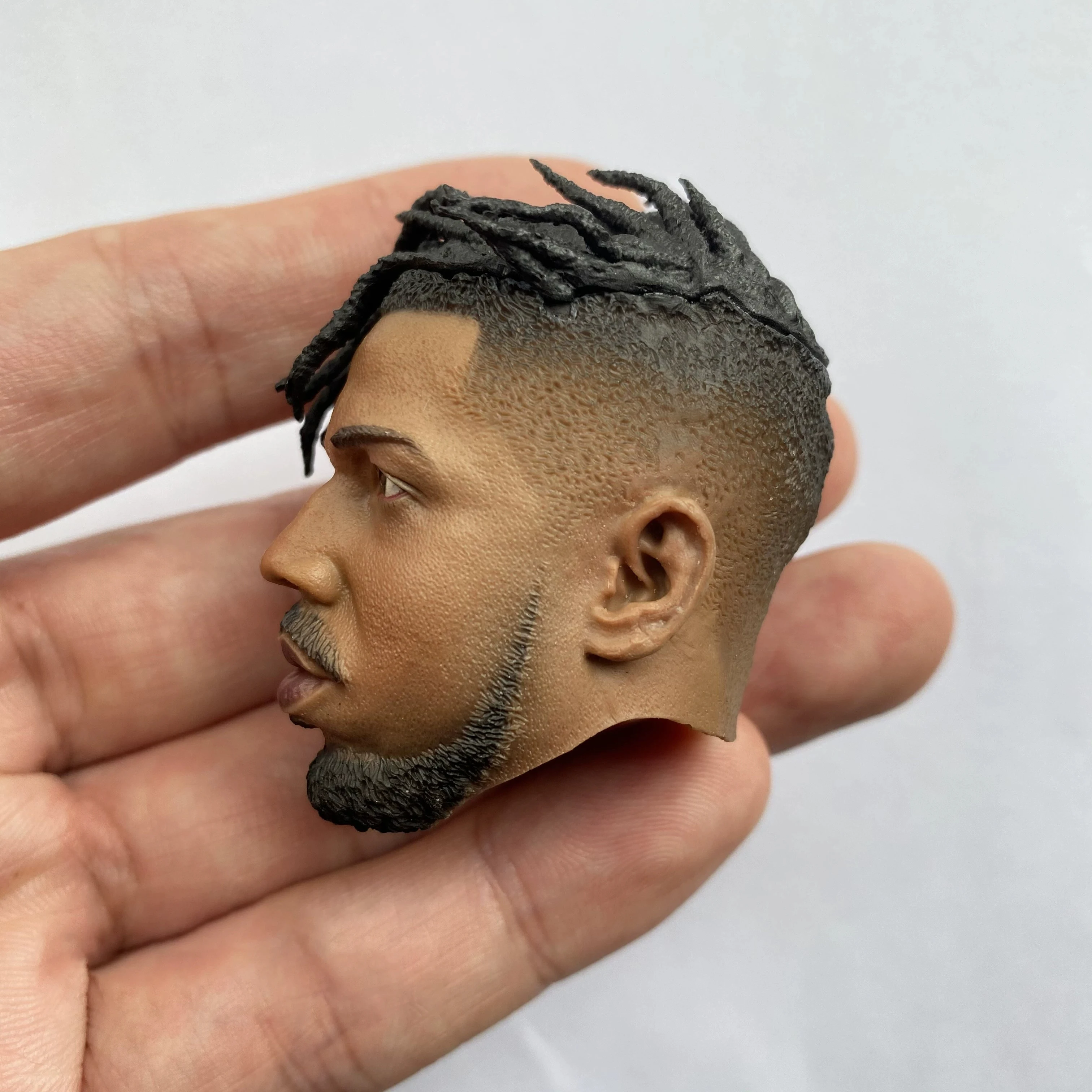 1/6 مقياس إريك مايكل باكاري رئيس نحت بولي كلوريد الفينيل ذكر رئيس نحت نموذج صالح 12 بوصة الجندي الأسود عمل الشكل الجسم
