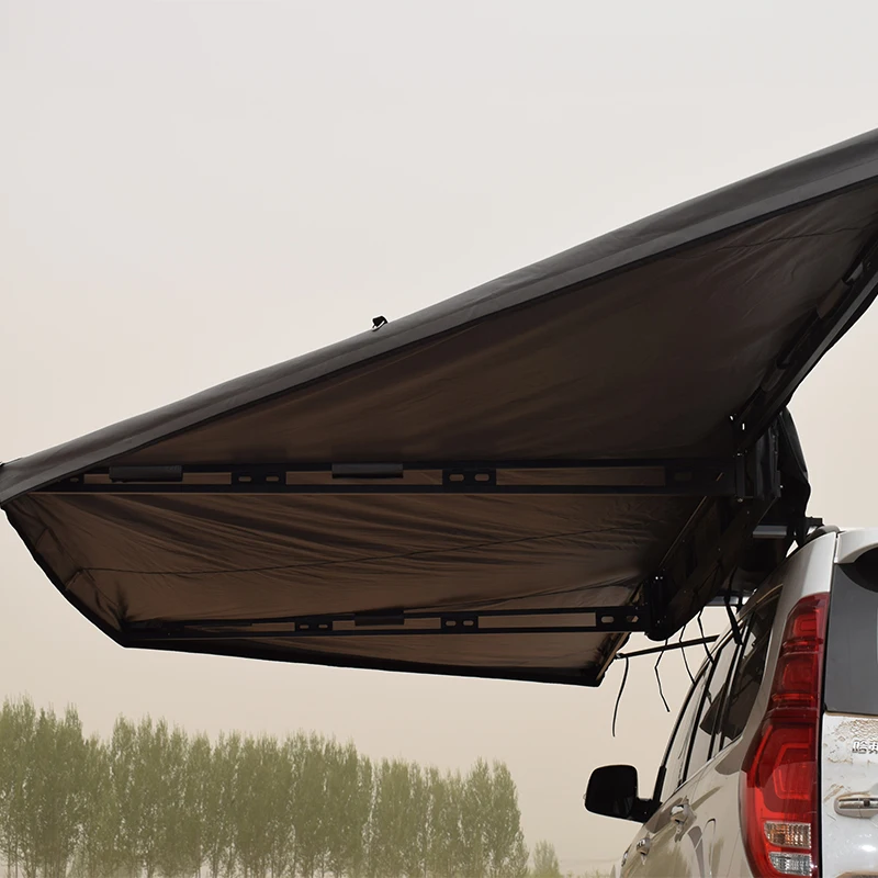 

180-градусный выдвижной автомобильный тент для кемпинга, водонепроницаемый боковой чехол на крышу для внедорожника 4WD, грузовика, сверхмощный солнцезащитный козырек