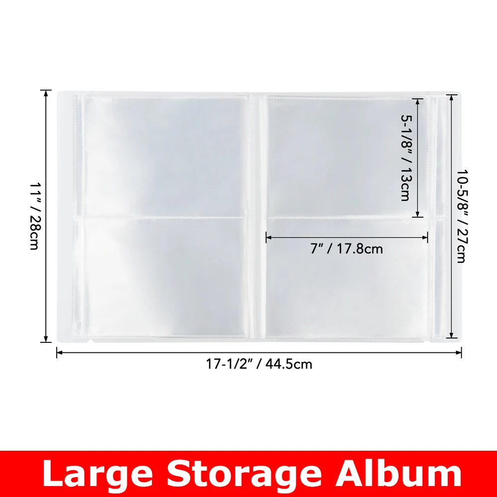 

Useful Storage Book Organizer Folder with 20 Pages Inner Pocket for Stamp & Cutting Dies Large Clear Sticker Photo Storage 2024