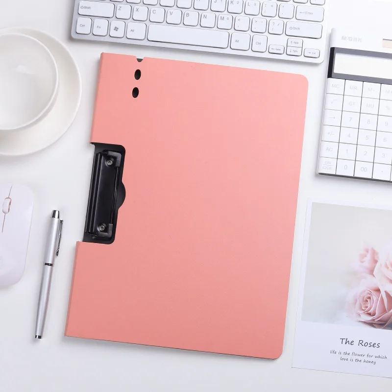 Thickened A4 Office Multi Function Folder Student Test Paper Stationery Plastic Board Clip Meeting Document Clip Board Writing