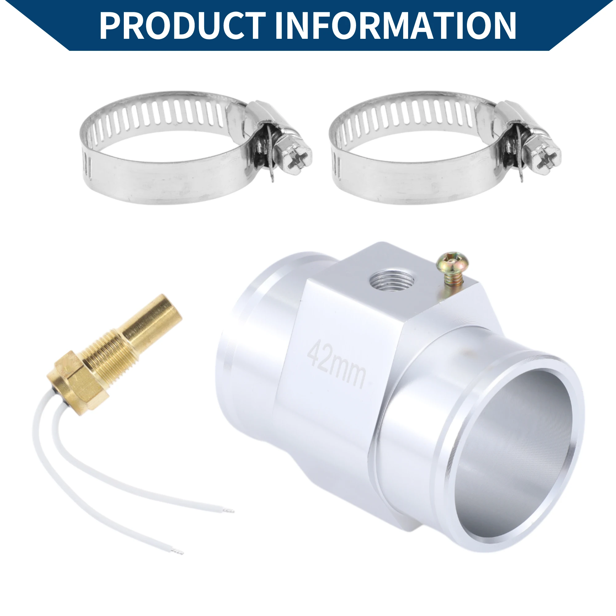 UXCELL Kit de sensor de temperatura del agua 1/8 "NPT 1,65" 200'F encendido - 185'F apagado enfriamiento automático del radiador