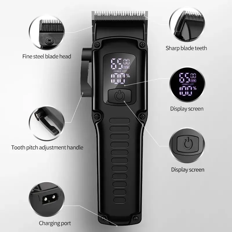 2025  New 3 In 1 Professional Hair Clipper & Electric Shaver Set For Barber Men Hair Trimmers Razor Hair Cutting Machine