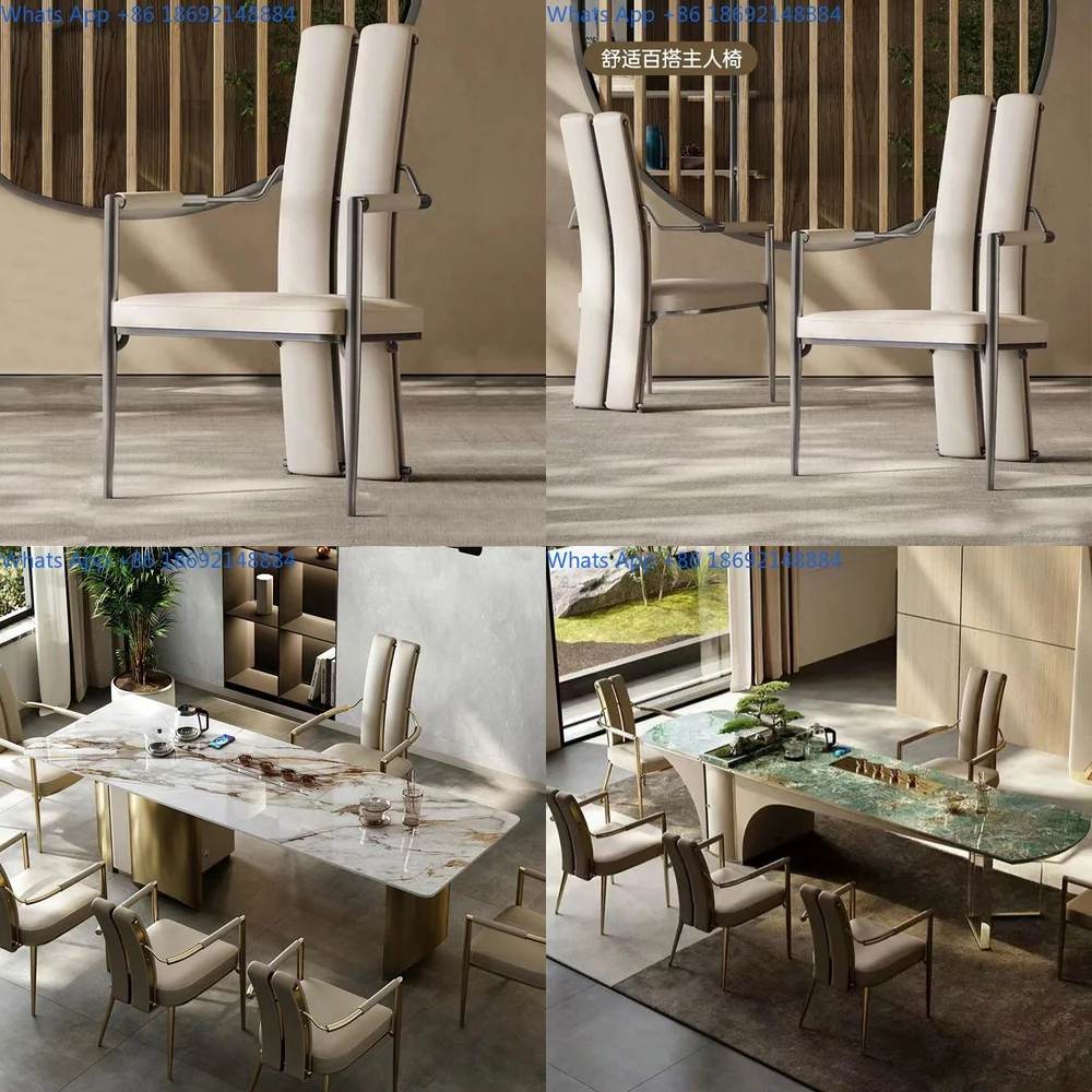 

Modern Luxury Tea Chair Office Study Armchair with Backrest for Home Use