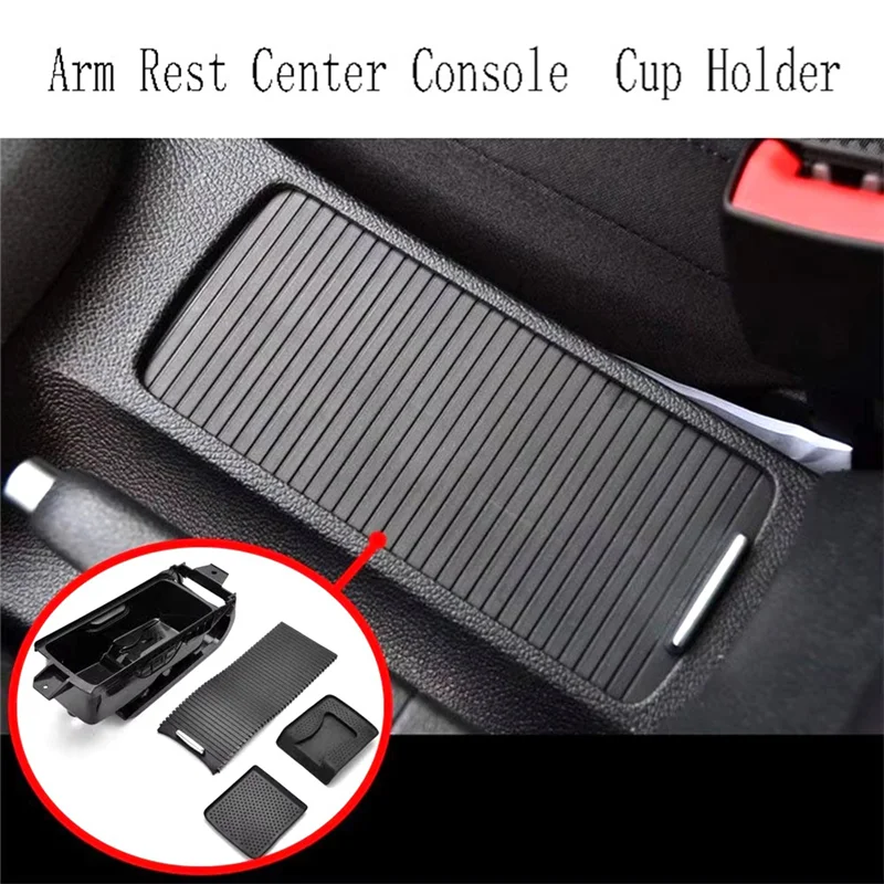 

Arm Rest Center Console Beverage Cup Holder Euro Cup Holder For Golf MK6 Jetta MK5 Scirocco