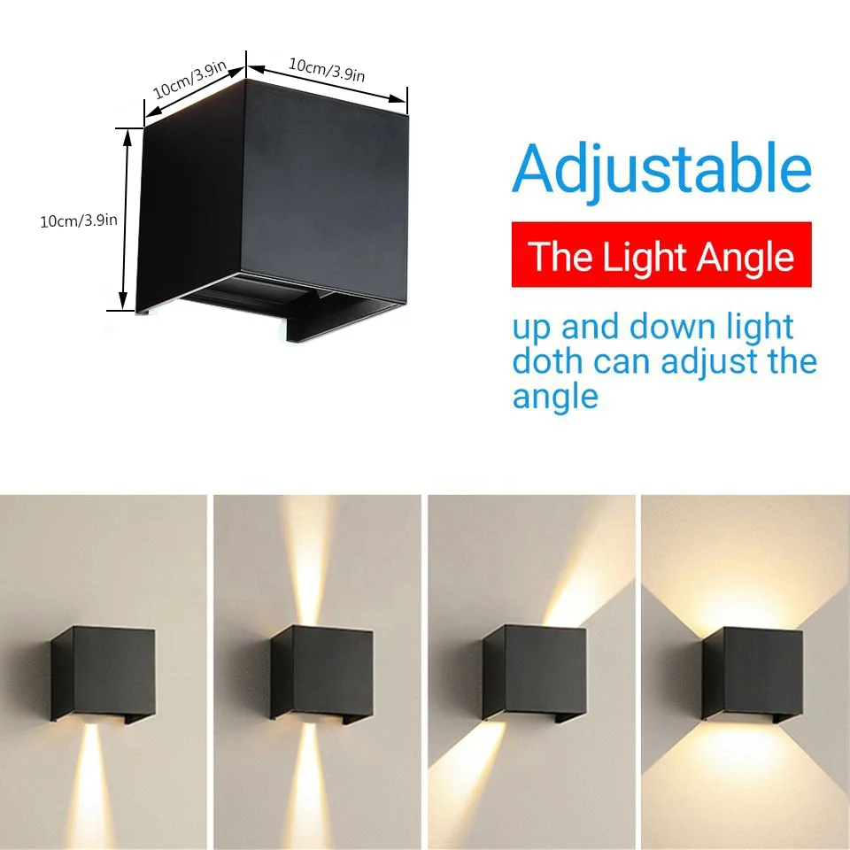 Tuya-Lámpara de pared inteligente con cubo, luz LED RGBWWCW para exteriores e interiores, candelabro impermeable, luz regulable para jardín, funciona con Alexa y Google Home