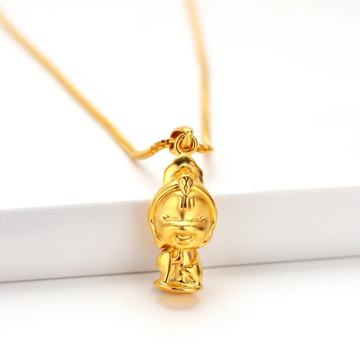 

AU999 gold pendant for men and women Guanyin pendant 24K pure gold necklace jewelry gift for boyfriend girlfriend Holiday Gift