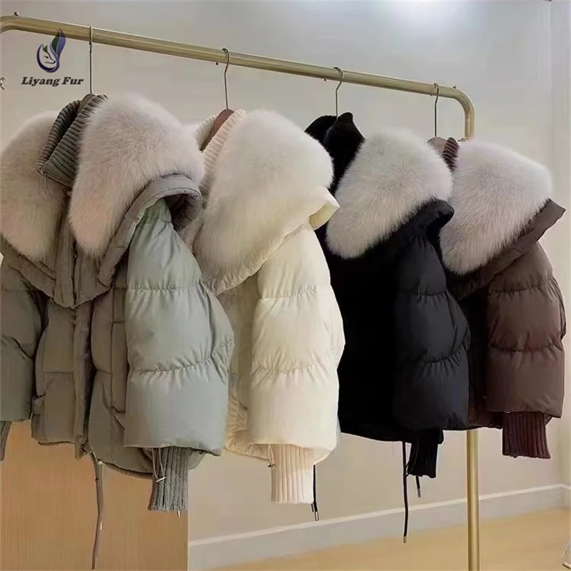 

Wholesale Supply Winter Warm Women Down Jacket Fashion Bubble Feather Duck Down Puffer Coat