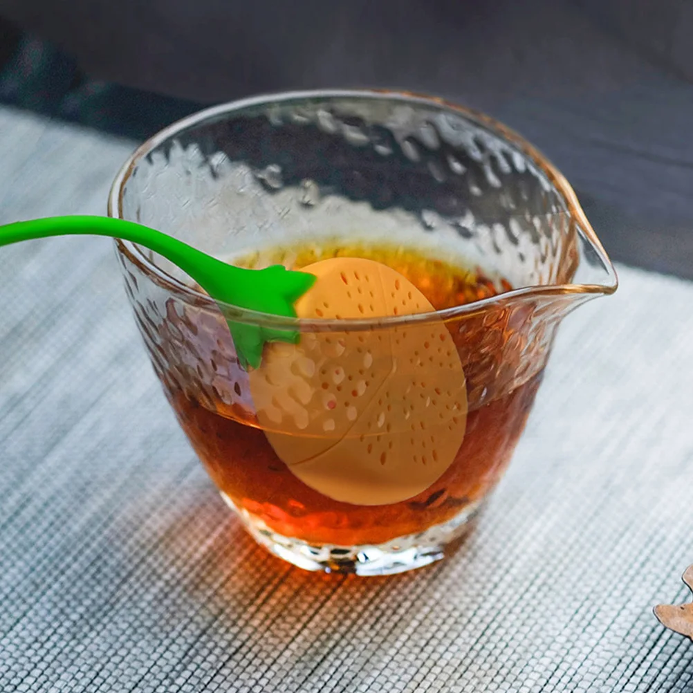 

4pcs Silicone Lemon Tea Infuser Loose Leaf Strainer 14Mm Male Bowl Home Office Use Reusable Fruit Shaped Tea Filter Practical