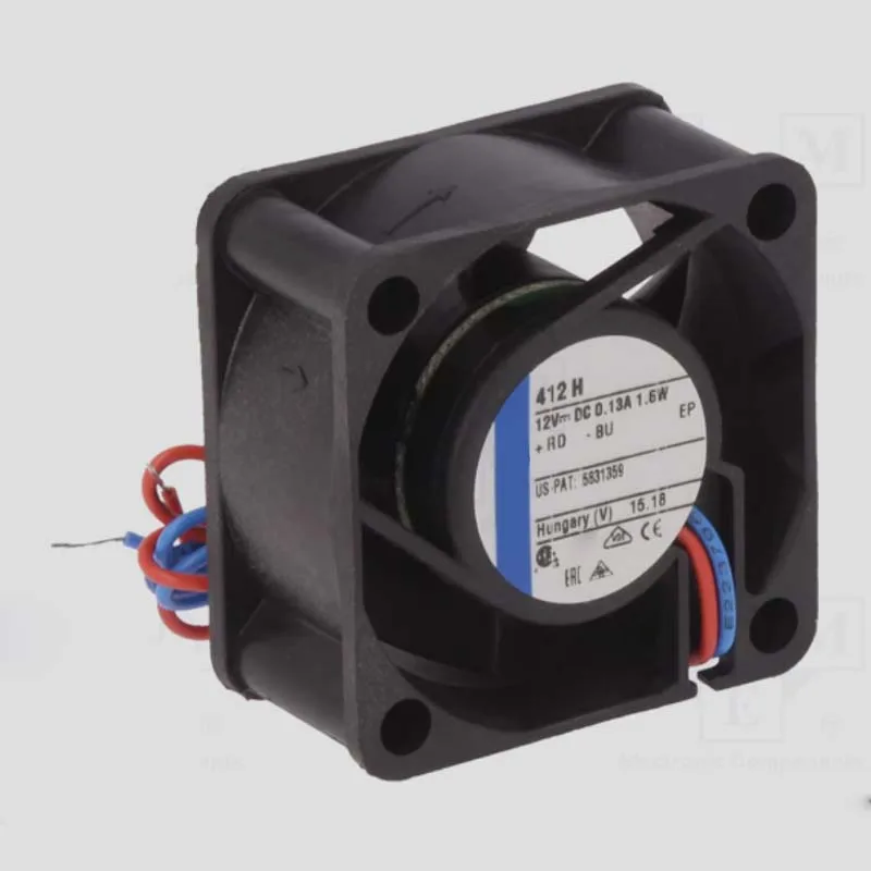 

Новый бесшумный мини-вентилятор 412H 4020 DC 12V 95mA 1.1W с низким уровнем шума, осевой, для промышленного оборудования, NAS-роутеров, отвода тепла