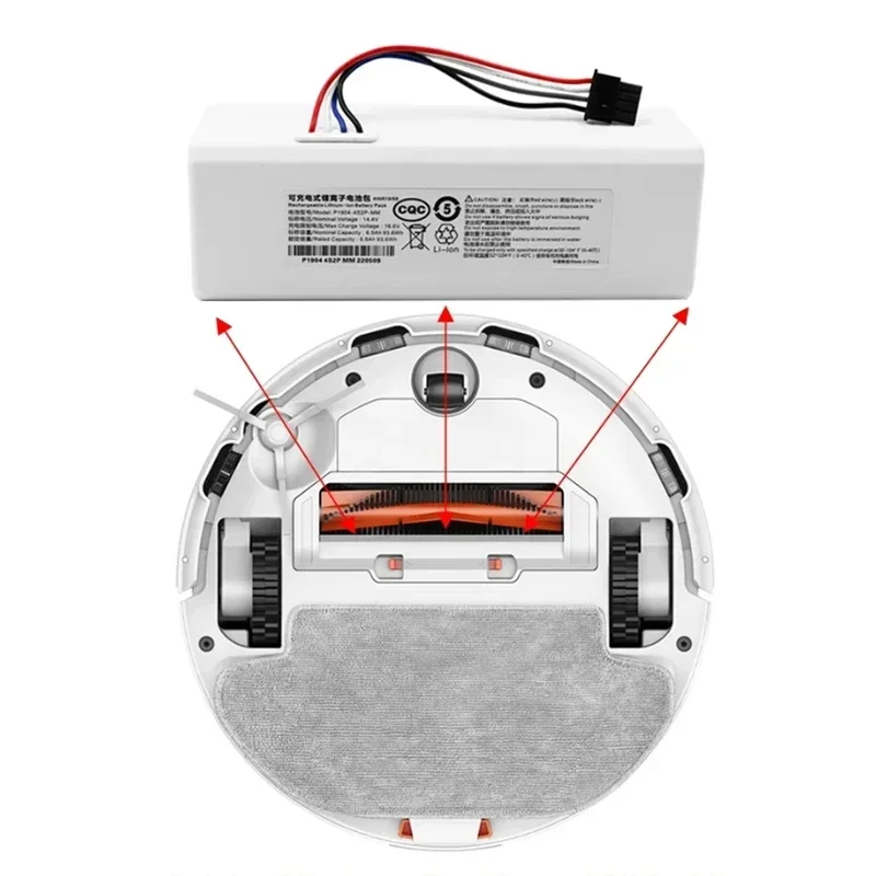 NEW 14.4V  12800mAh Large Capacity 1C Sweeping Robot Battery 1C P1904 4S1P MM Home Rice Vacuum Cleaner Sweeping Robot Battery G1