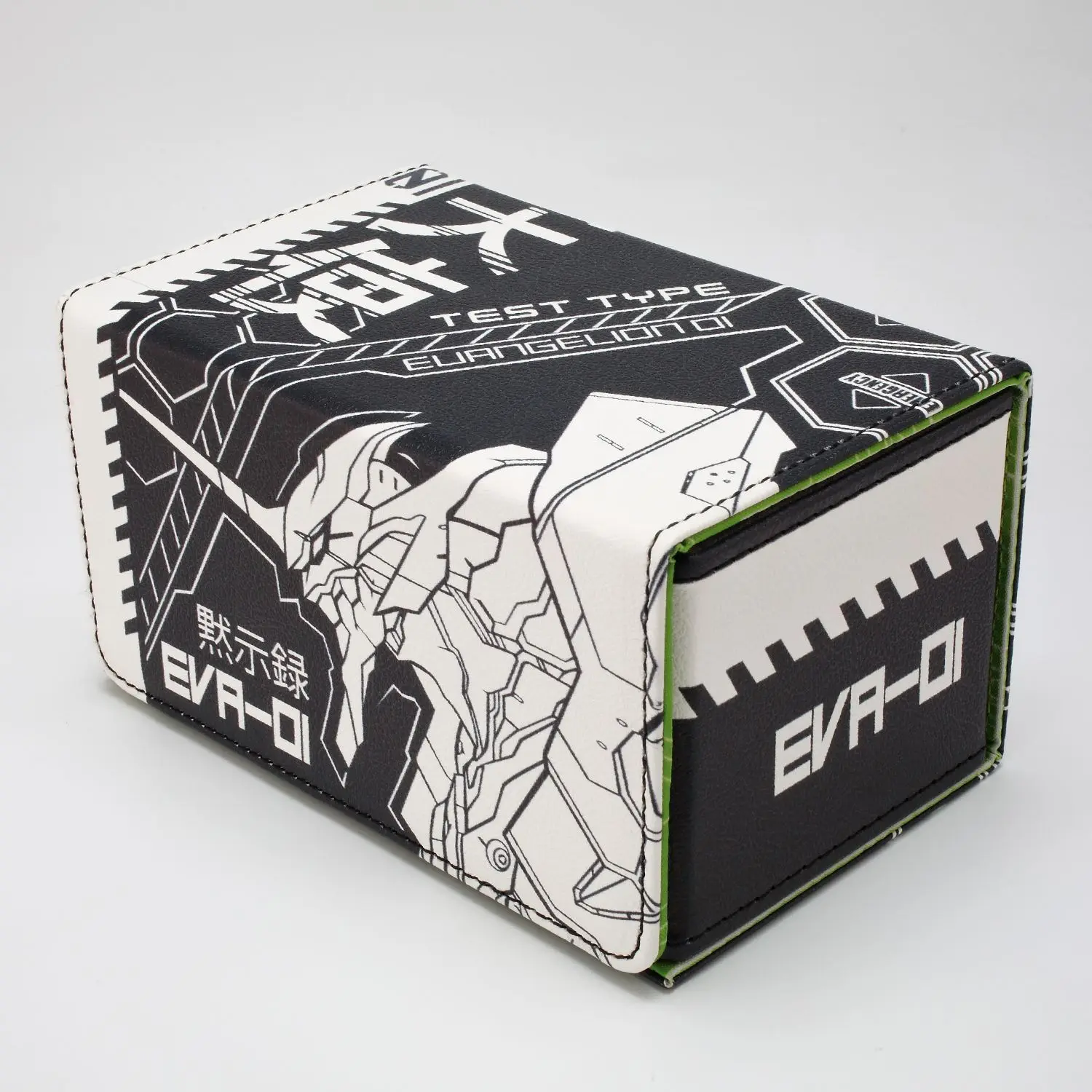 Anime Chainsaw Man Power Large Dice/Game Card Double Storage Box Magnetic Flip Cover Evangelion Unit-01 Board Game Card Box Toys