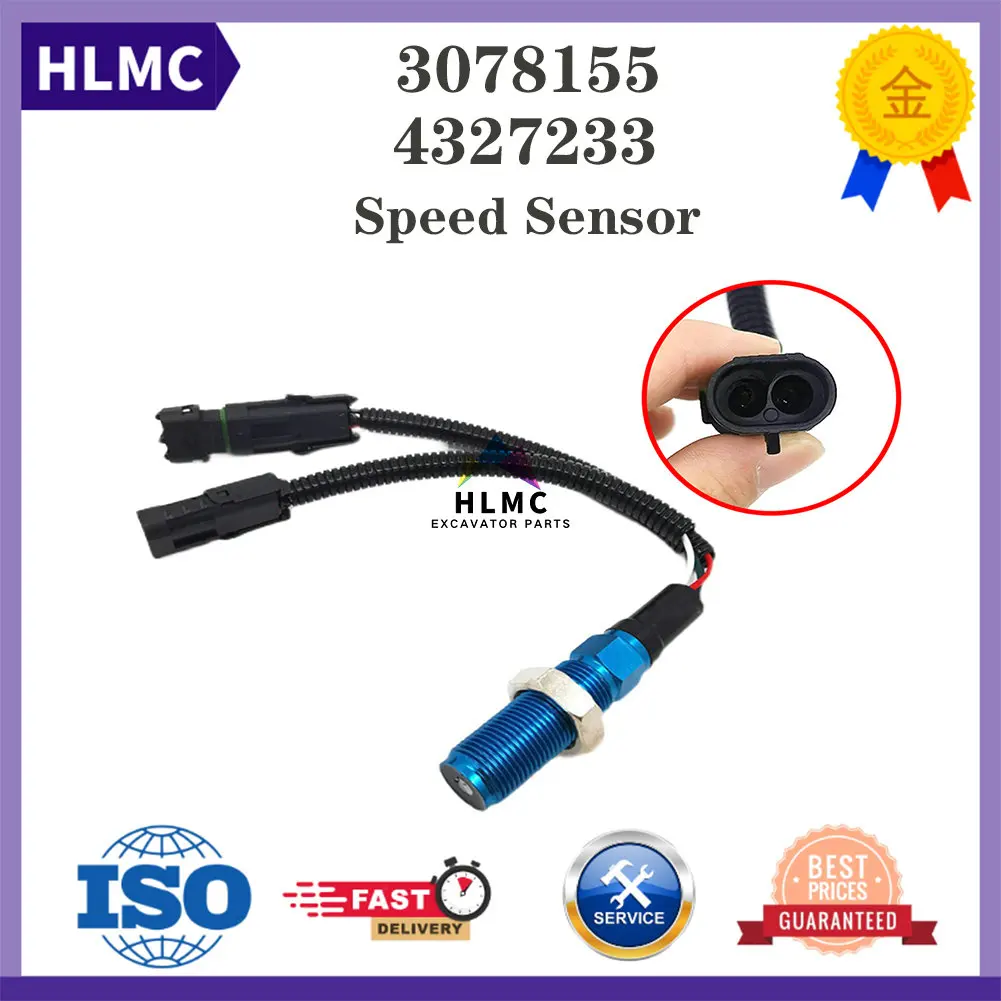 

Excavator Accessories Construction Machinery Parts Diesel Speed Sensor Double Plug QSM11 R455-7 Speed Sensor 4327233 3078155