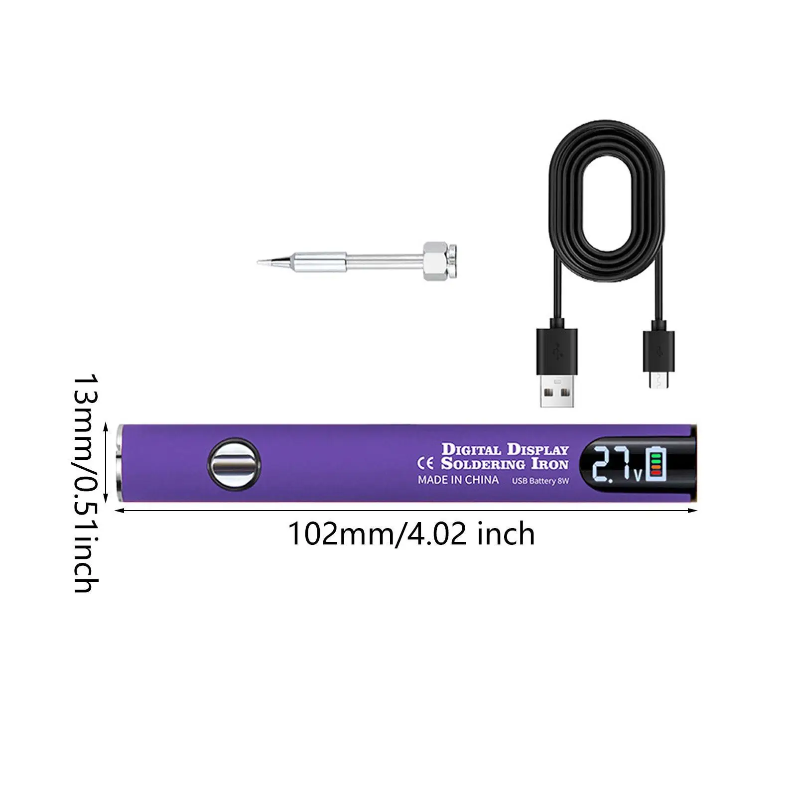 Портативный беспроводной паяльник, комплект для ремонта бытовой техники, электроники, цифровой дисплей, бытовые регулируемые напряжения