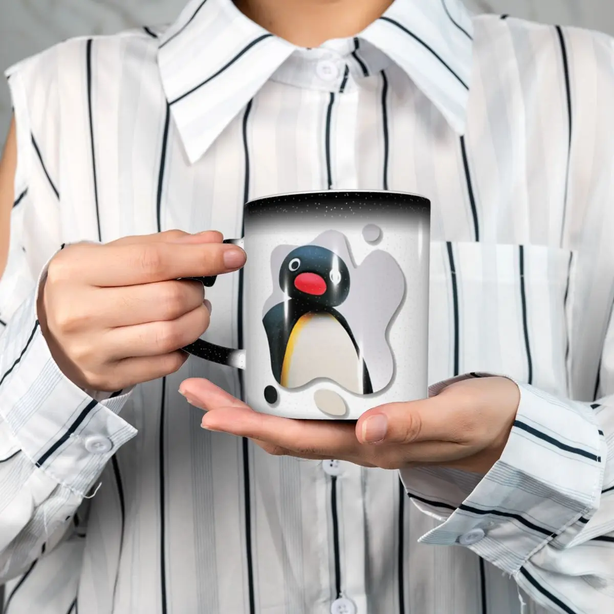 Pingu Pinga Penguin Tv Mug Funny Ceramic Coffee Cups Tea Mugs Milk Cup Drinkware Gift for Woman Man