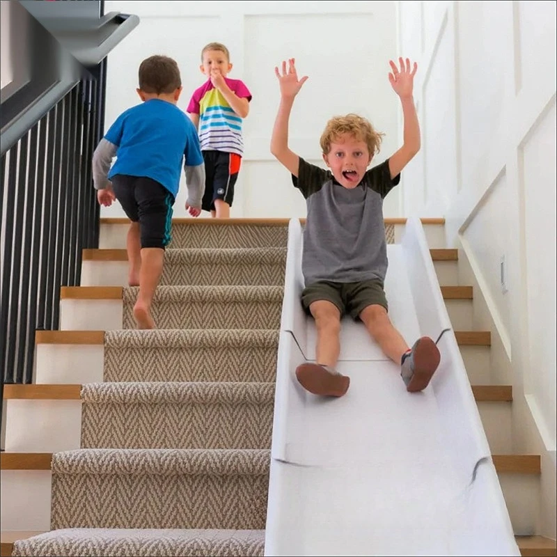

Corridor slide indoor staircase becomes slide second floor to first floor children's step triangle support
