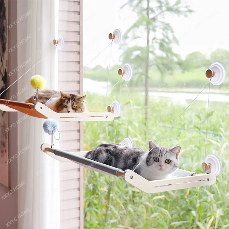 

Cat Hammock Oversized Balcony Glass Window Cat Sucker Sleeping Cat Nest Hanging Hanging Hanging Cat Climbing Rack