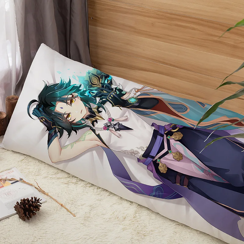 Dakimakura-funda de almohada de cuerpo abrazable Xiao Genshin Impact, juguetes de peluche personalizados, funda de almohada de cama larga