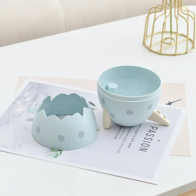 Mini Desktop Dinosaur Egg Trash Shaped Can Home Car Storage Bucket Accessories Garbage Bin Nordic Style Living Room Office Tools