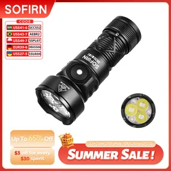 Sofirn SR20 MINI 1200lm Flashlight 18350 White and Red LED Light for Camping, Hunting, and Emergency Situations IP68 Waterproof