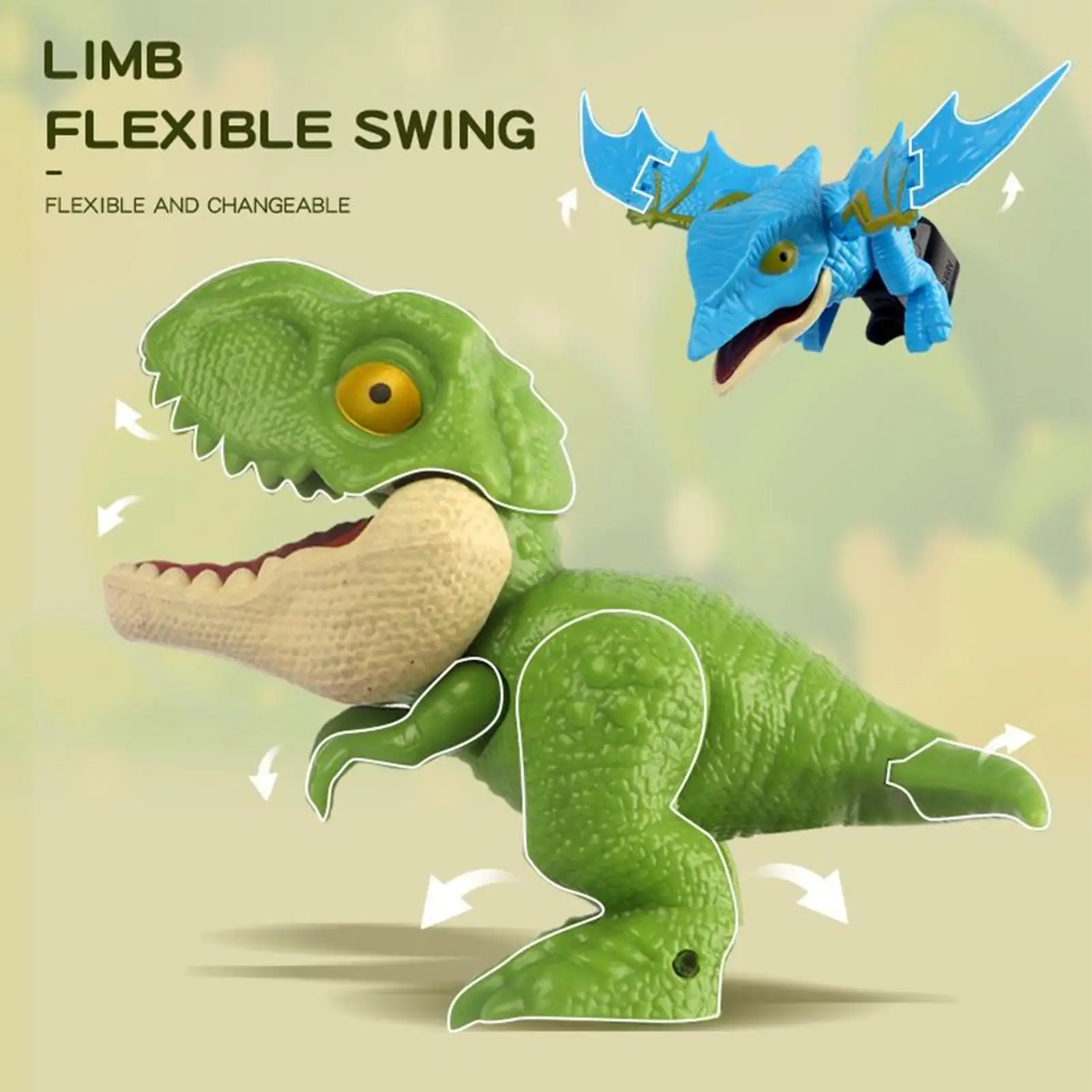 Finger Dinosaur Toy Fingertip Figures Finger Dinosaur Game For Birthday Parties Easter Toddler Play Kids 3 And Up Goodie Bags