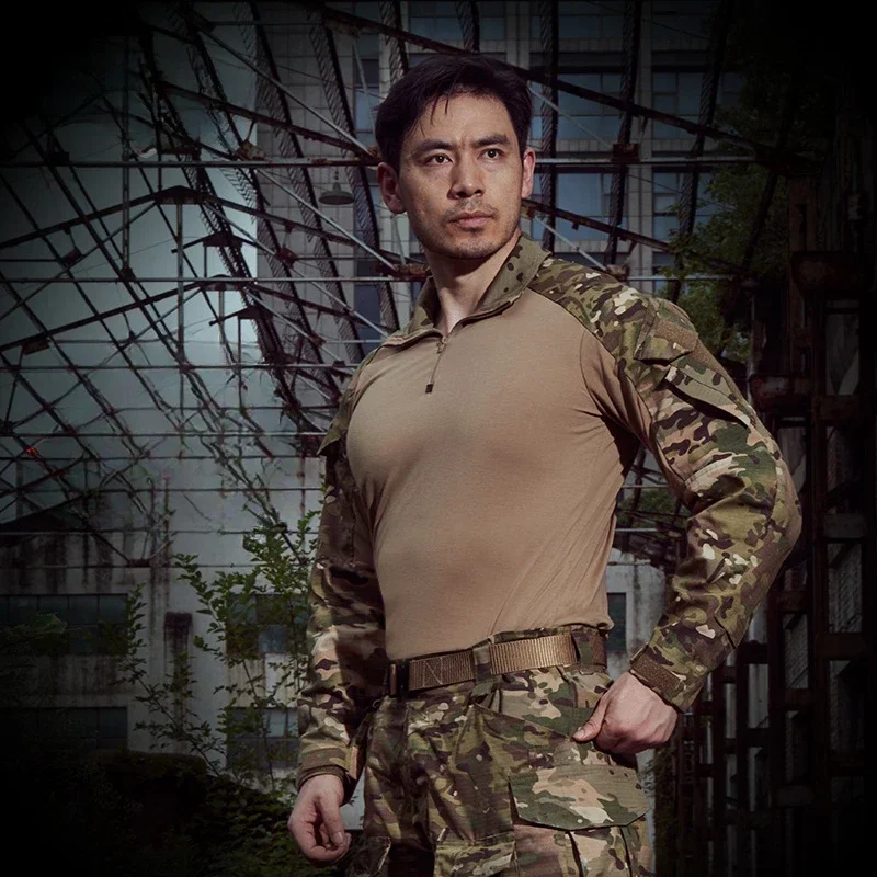 G3 Clothing Frog Tactical Top Long Sleeve Shirts CP Camouflage Outdoor Hunting Uniforms