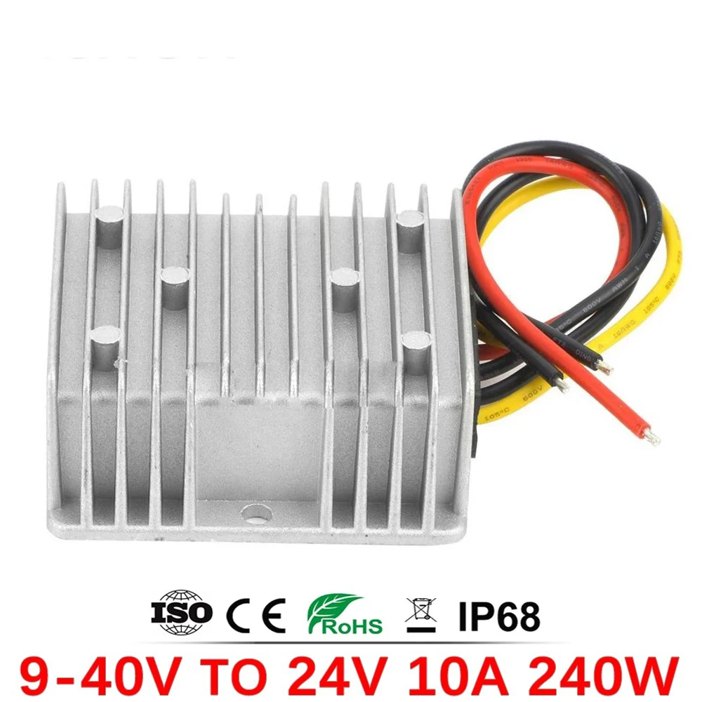 

New Automatic Step Up Down 9-40V to 24V 6A 10A DC DC Converter 24 Volt Voltage Stabilizer Boost Buck Module for Cars Boat