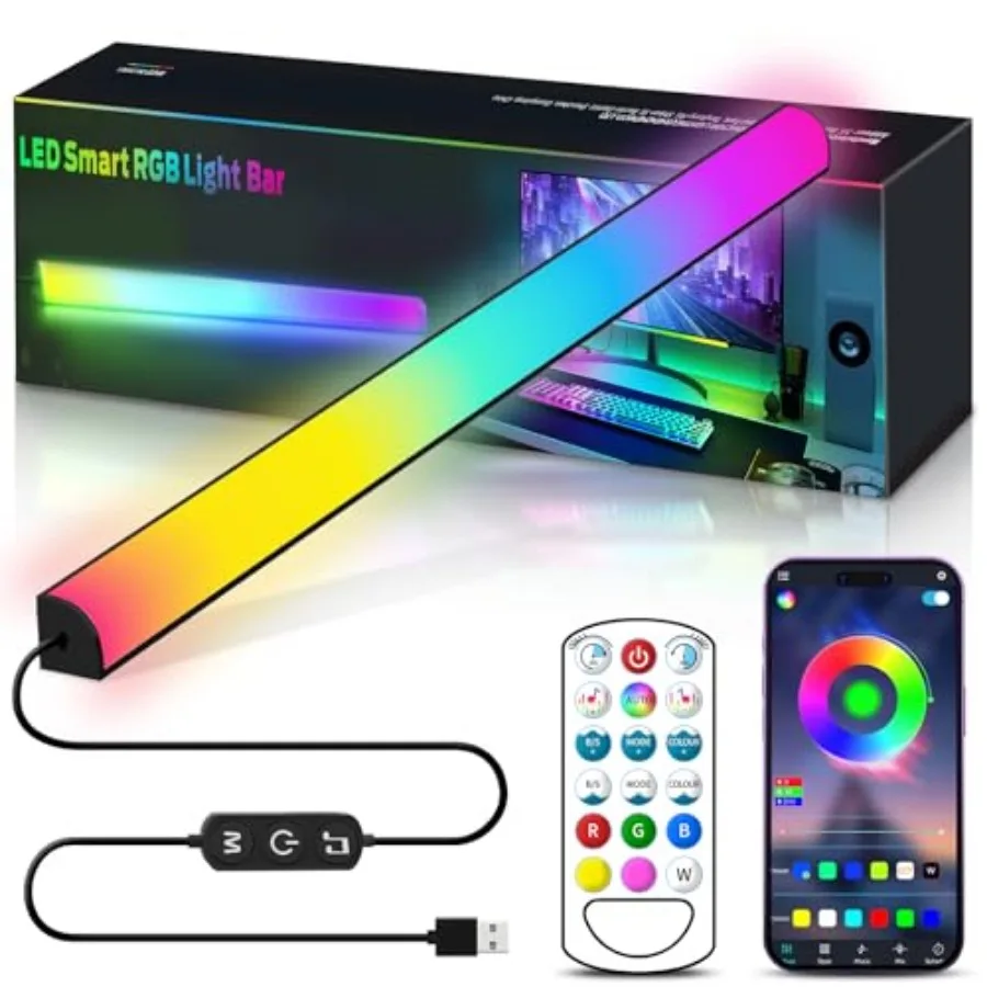 Dimmable RGB LED Monitor Light Bar with Music Mode