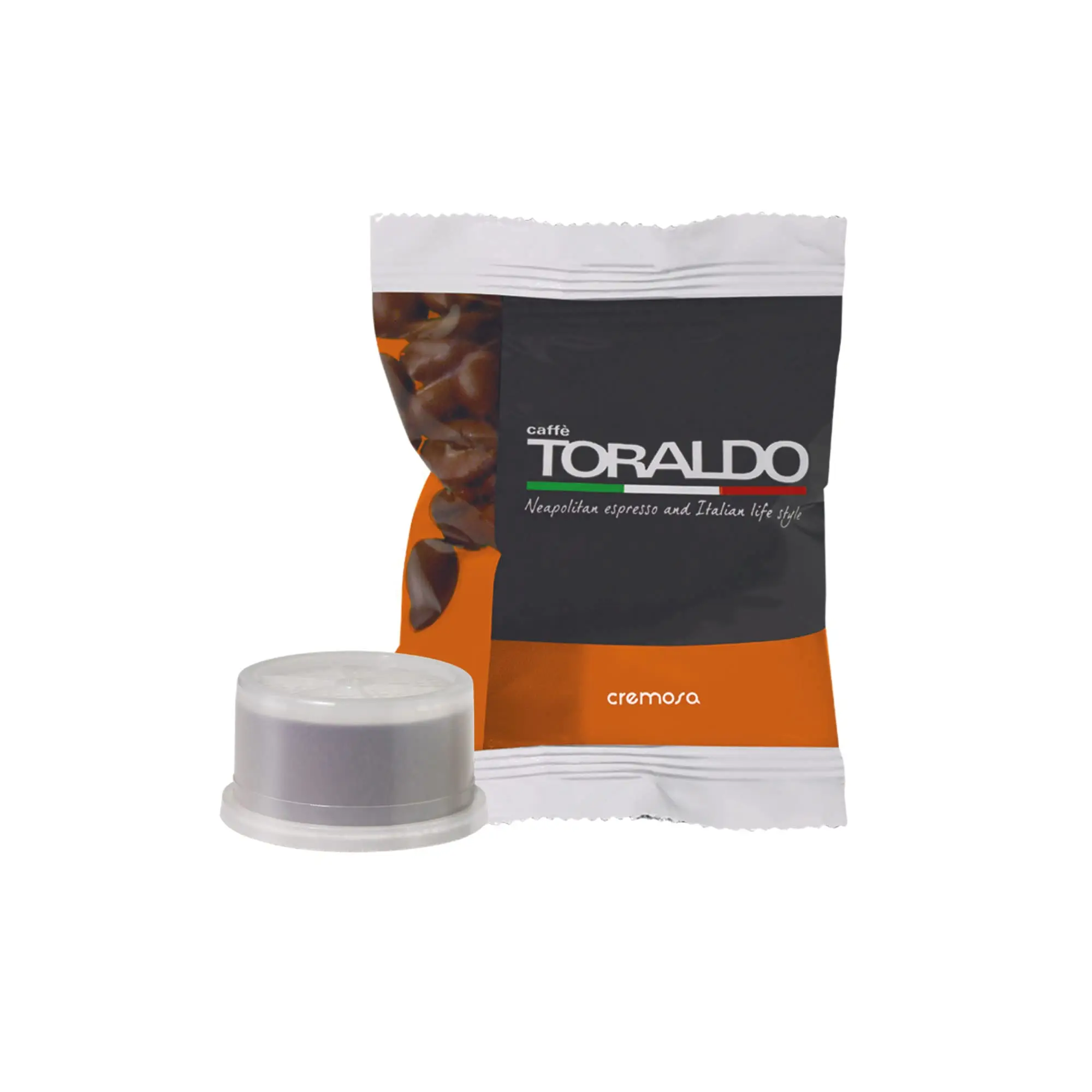 TORALDO KOFFIE |   Espressopunt * Compatibel |   Koffie geselecteerd, geroosterd en geroosterd in Italië |   Excellence of Napolitaanse koffie (400 capsules, romig mengsel)