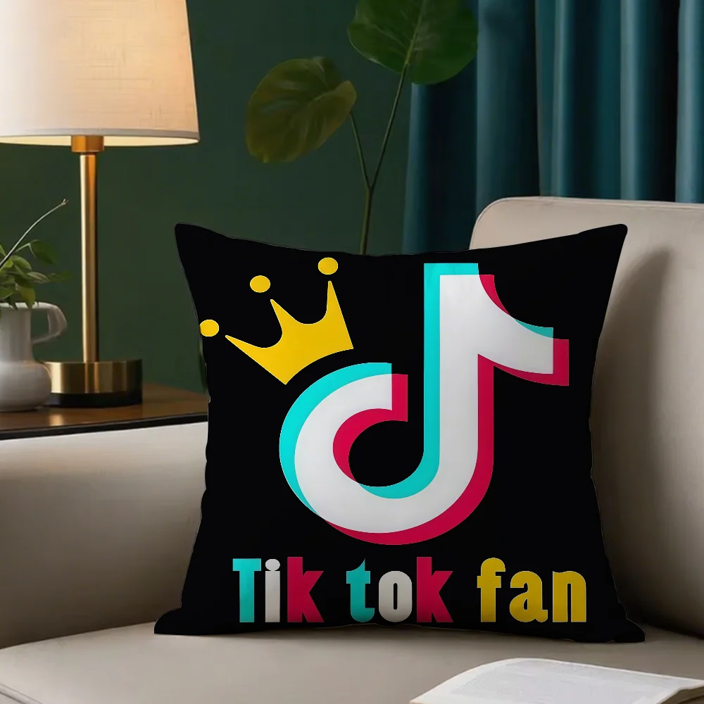 Vedio Logo cushion cover Anti-dustmite Sofa Cushion Decorative Office Cover Lounge Area Indoor & Outdoor Use T-Tik T-Tok