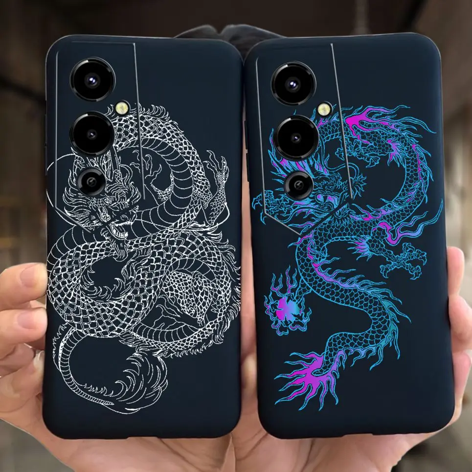 Child Fashion Phone Case For Povo Pova4 Pova 4 Pro Back Cover Astronaut Dragon Cool Coque Etui For Tecno Pova 4 Pro Soft Housing