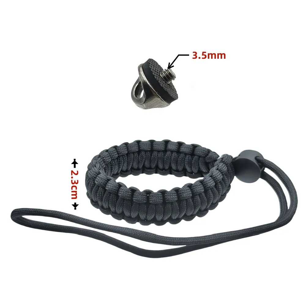 Nylon Wrist Strap Safety Anti-lost Hand Band With 1/4 Metal Screw Base For Insta360 X5 X4 X3 Dji Action 5 Pro Camera Adjustable