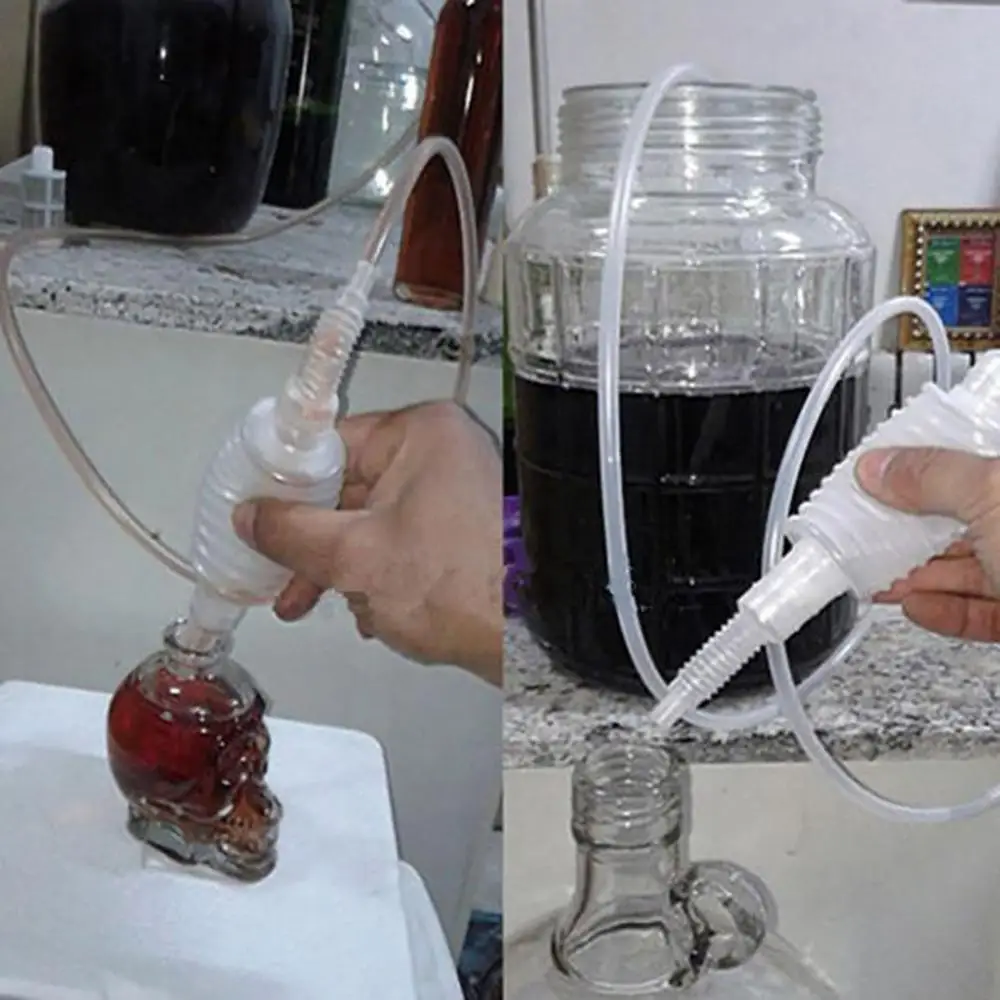 Semi-automatic Wine Brew Syphon Pack Wine Making Hand Knead Siphon Filter Tool Wine Making